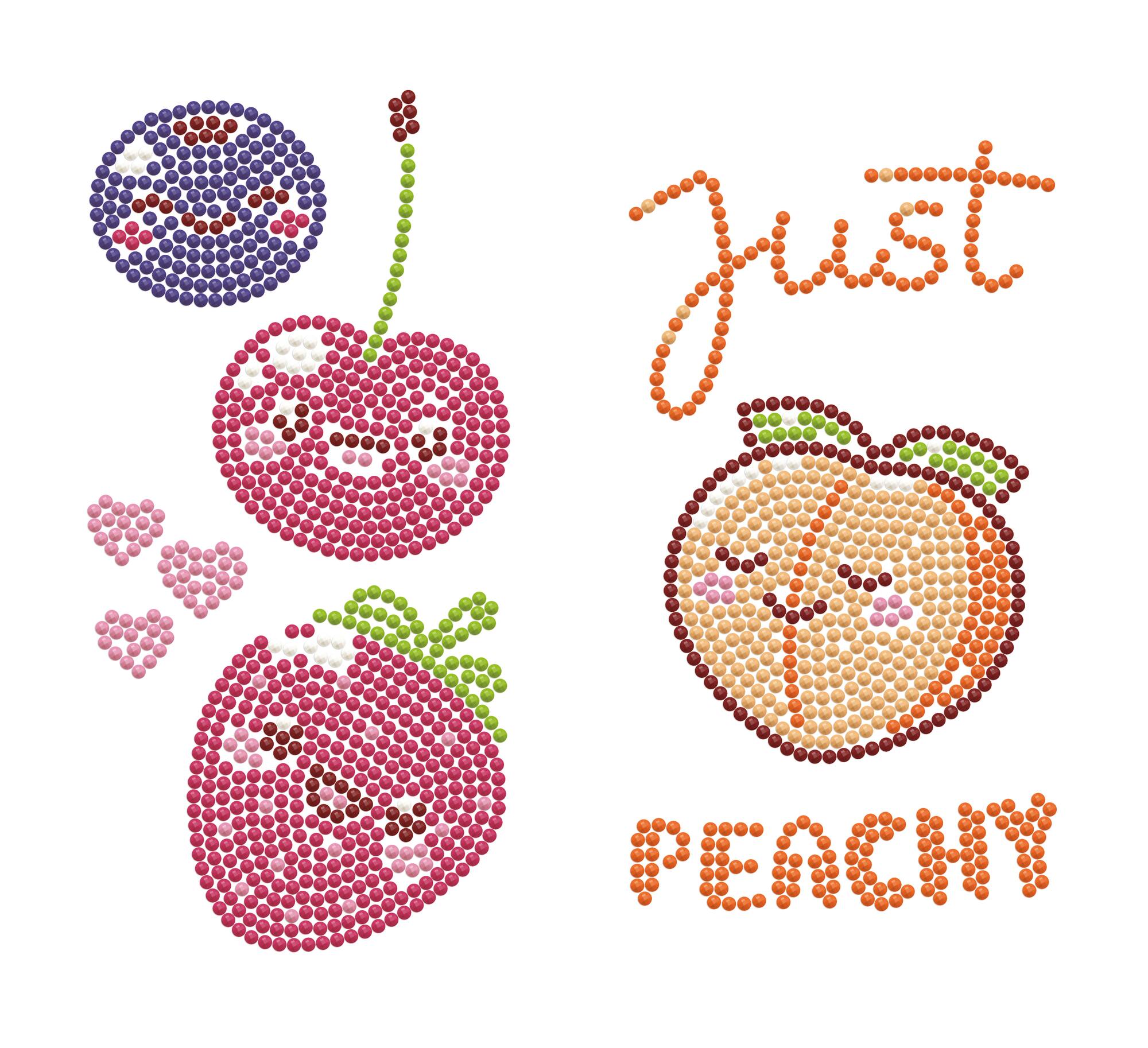 Diamond Dotz® Kawaii Fruit Iron-On 'n' Dot Kit